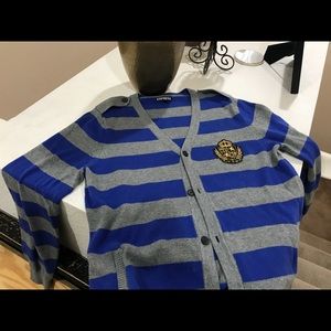 Express mens cardigan sweater long sleeve